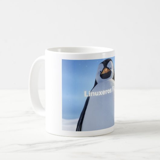 Linuxeros FAQ コーヒーマグカップ (正面左)