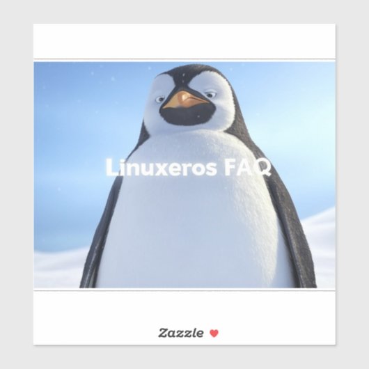 Linuxeros FAQ シール (シート)