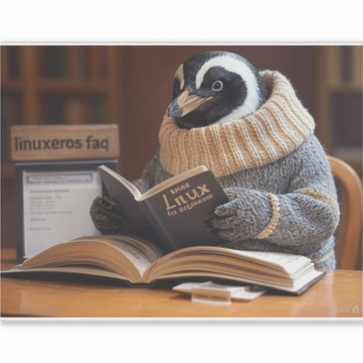 Linuxeros FAQ シール (正面)