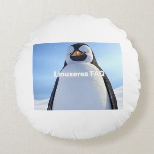 Linuxeros FAQ ラウンドクッション (正面)