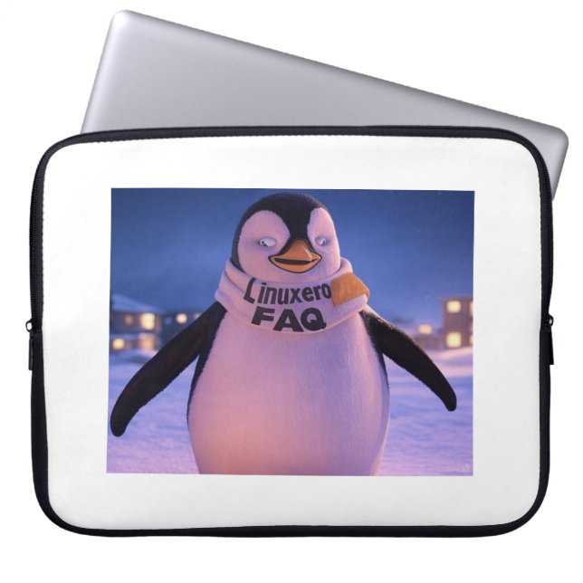 Linuxeros FAQ ラップトップスリーブ (正面)