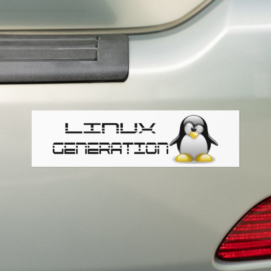 LinuxGeneration バンパーステッカー (車上)
