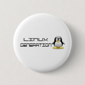LinuxGeneration 缶バッジ (正面)