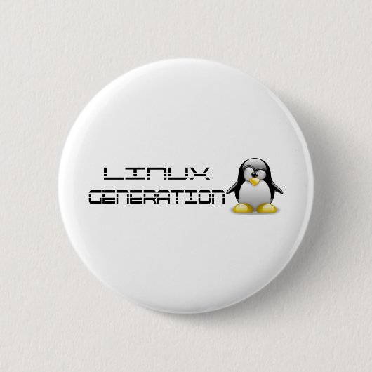 LinuxGeneration 缶バッジ (正面)