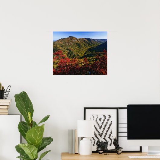 Linville Gorgeの秋のビューは頻繁に呼ばれる ポスター (ホームオフィス)