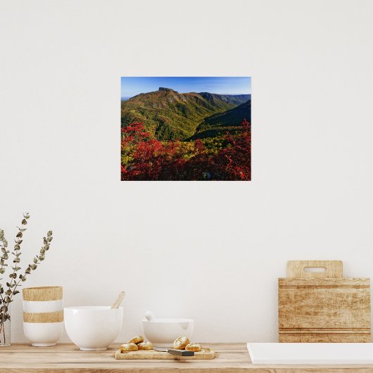 Linville Gorgeの秋のビューは頻繁に呼ばれる ポスター (キッチン)
