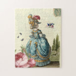 l'invitation Marie Antoinette inspired, french ジグソーパズル<br><div class="desc">Made of sturdy cardboard and mounted on chipboard, these puzzles are printed in vivid and full colour. You can choose between easy, challenging and difficult. This Wickedlylove jigsaw features l'invitation, a Wickedly Lovely romantic French-inspired shabby chic collage, featuring an 18th Century fashion plate depicting a ‘walking dress’, vintage images of...</div>