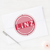 Linz City Pride Emblem – Austrian Identity ラウンドシール (封筒)