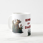 Lionおよびカブスのパパのマグの王王 コーヒーマグカップ (正面左)