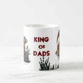 Lionおよびカブスのパパのマグの王王 コーヒーマグカップ (中央)