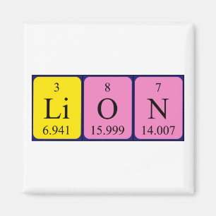 Lion周期表名磁石 マグネット