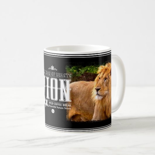 Lion コーヒーマグカップ (正面右)