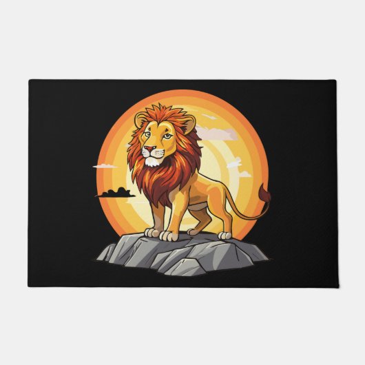 Lion ドアマット (正面)