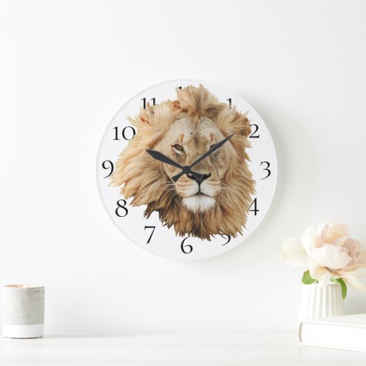 Lion ラージ壁時計 (ホーム)