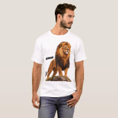 LION — 野生の王 Tシャツ (正面フル)