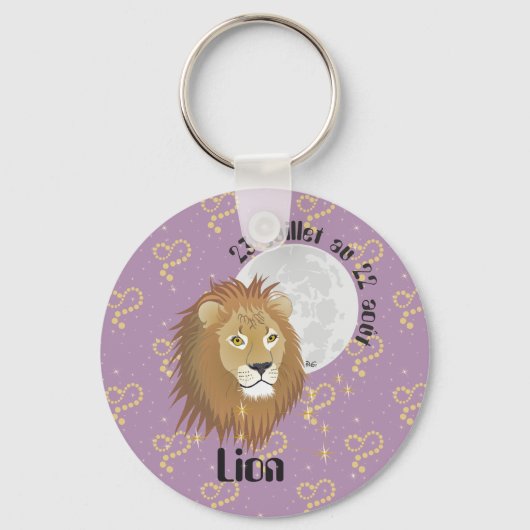 Lion 23 juillet au 22 août Porte-clés キーホルダー (正面)