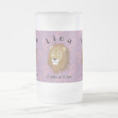 Lion 23 juillet au 22 août Tasse フロストグラスビールジョッキ (中央)