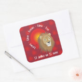Lion 23 juillet au 22 Autocollants スクエアシール (封筒)
