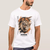Lion Alpha Mindset Tee – Dominate Or Die Graphic  Tシャツ (正面)