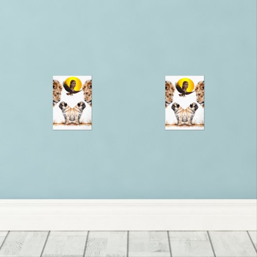 lion and dog (ウッドフロア)