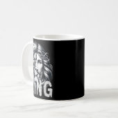 Lion And Jesus King Christian Faith Design コーヒーマグカップ (正面左)