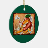 LION AND LAMB PEACE by Jeff Willis Art セラミックオーナメント (右)