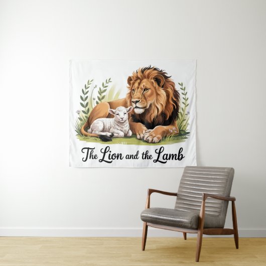 Lion and Lamb Tapestry タペストリー (インサイチュ(横))