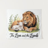 Lion and Lamb Tapestry タペストリー (正面(横))