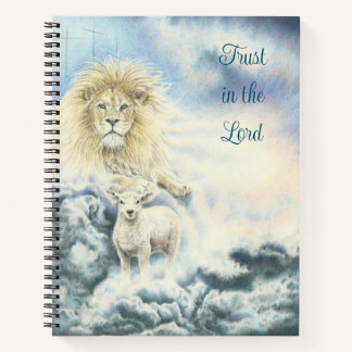 Lion and Lamb Trust in the Lord Journal ノートブック