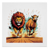 Lion and Llama Dash ポスター (正面)