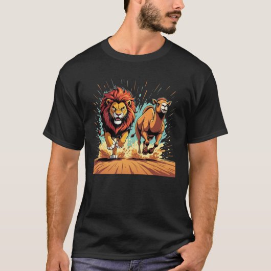 Lion and Llama Dash Tシャツ (正面)