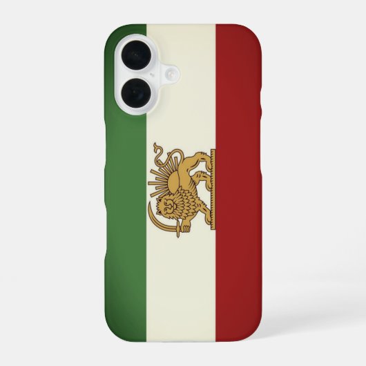 Lion and Sun Flag Phone Case iPhone 16ケース (裏面)