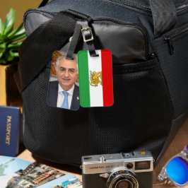 Lion and Sun Flag Reza Pahlavi Travel Luggage Tag  ラゲッジタグ