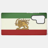 Lion and Sun Rustic Flag Phone Case Samsung Galaxyケース (裏面横)