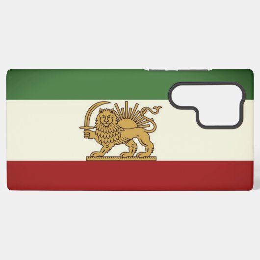 Lion and Sun Rustic Flag Phone Case Samsung Galaxyケース (裏面横)