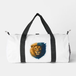 Lion Artwork – Bicolor ダッフルバッグ