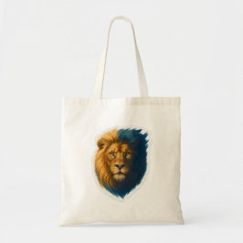 Lion Artwork – Bicolor トートバッグ