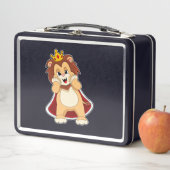 Lion as King with Crown.PNG メタルランチボックス (インサイチュ)