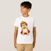 Lion as King with Crown.PNG Tシャツ (正面フル)