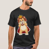 Lion as King with Crown.PNG Tシャツ (正面)