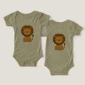Lion Baby Bodysuit (デザイン正面&裏面)