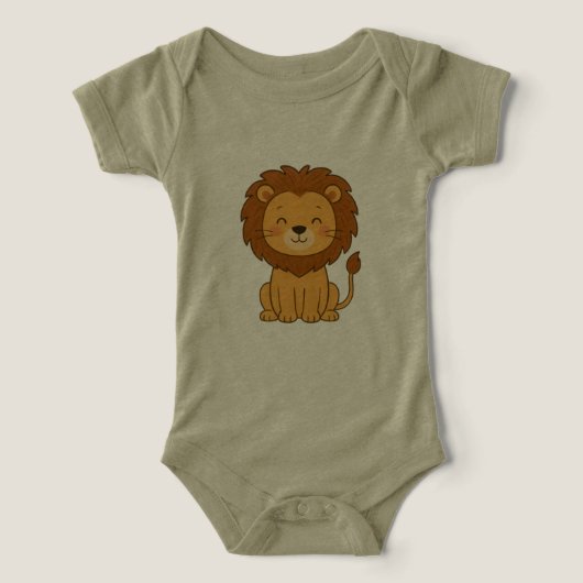 Lion Baby Bodysuit (デザイン正面)