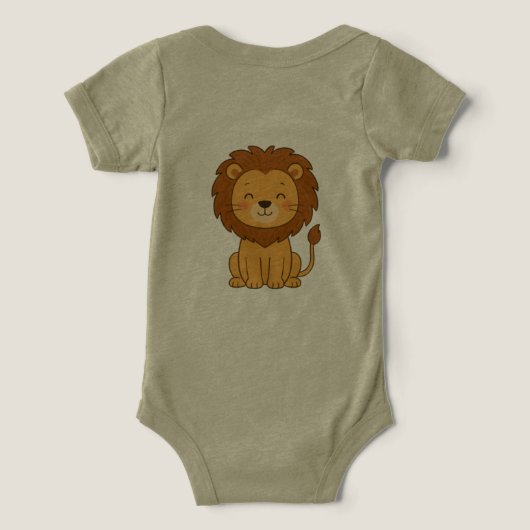Lion Baby Bodysuit (デザイン裏面)