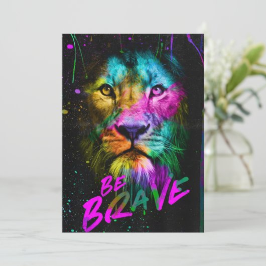 Lion Be Brave サンキューカード (スタンド正面)