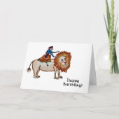Lion Birthday Card カード (正面)