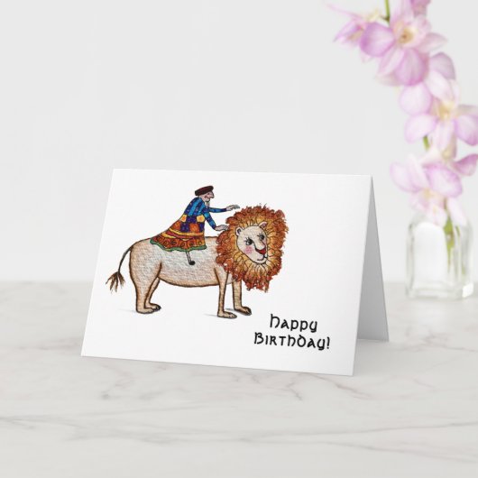 Lion Birthday Card カード (蘭)