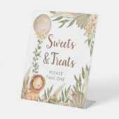 Lion Boho pampas Grass Sweets & Treats sign 台座サイン (正面)