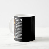 Lion Christian Jesus Is My King, God, Lord, And Sa コーヒーマグカップ (正面左)