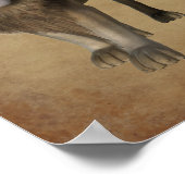 Lion Confucius Quote Inspirational ポスター (角)