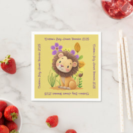 Lion Cub Baby Shower スタンダードカクテルナプキン